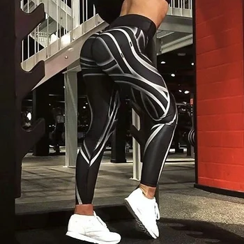 

new Women printed Leggings Sexy Slim Fit Bodycon Elastic Skinny Pants Workout Mid Waist Bottoms