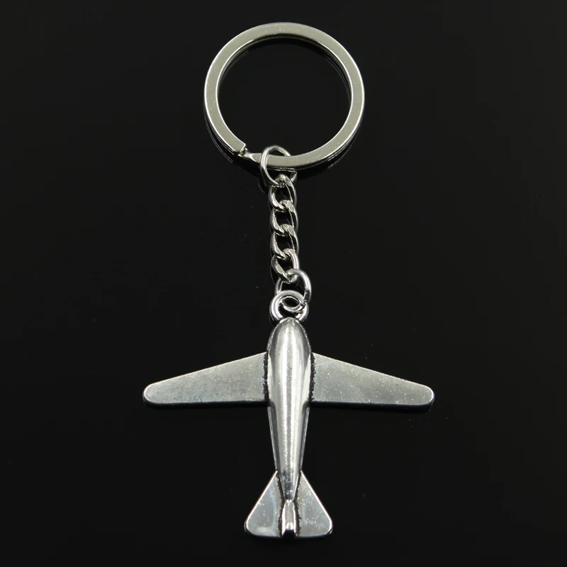 New Fashion Keychain 50x42mm plane airplane Pendants DIY Men Jewelry