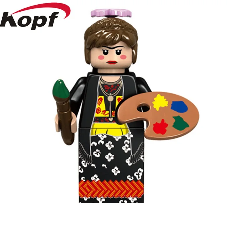 

KF487 Building Blocks Action Super Heroes Anores Manuel Lopez Obrador Tommy Chong Bricks Learning Model Gift For Children Toys