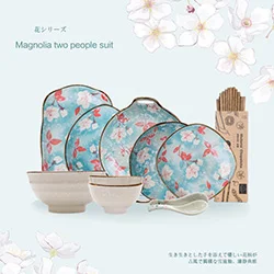 Japanese-style-Ceramic-Cherry-Blossoms-And-Magnolia-Series-Two-people-Set-Home-Tableware-Set-Plate-Rice.jpg_640x640