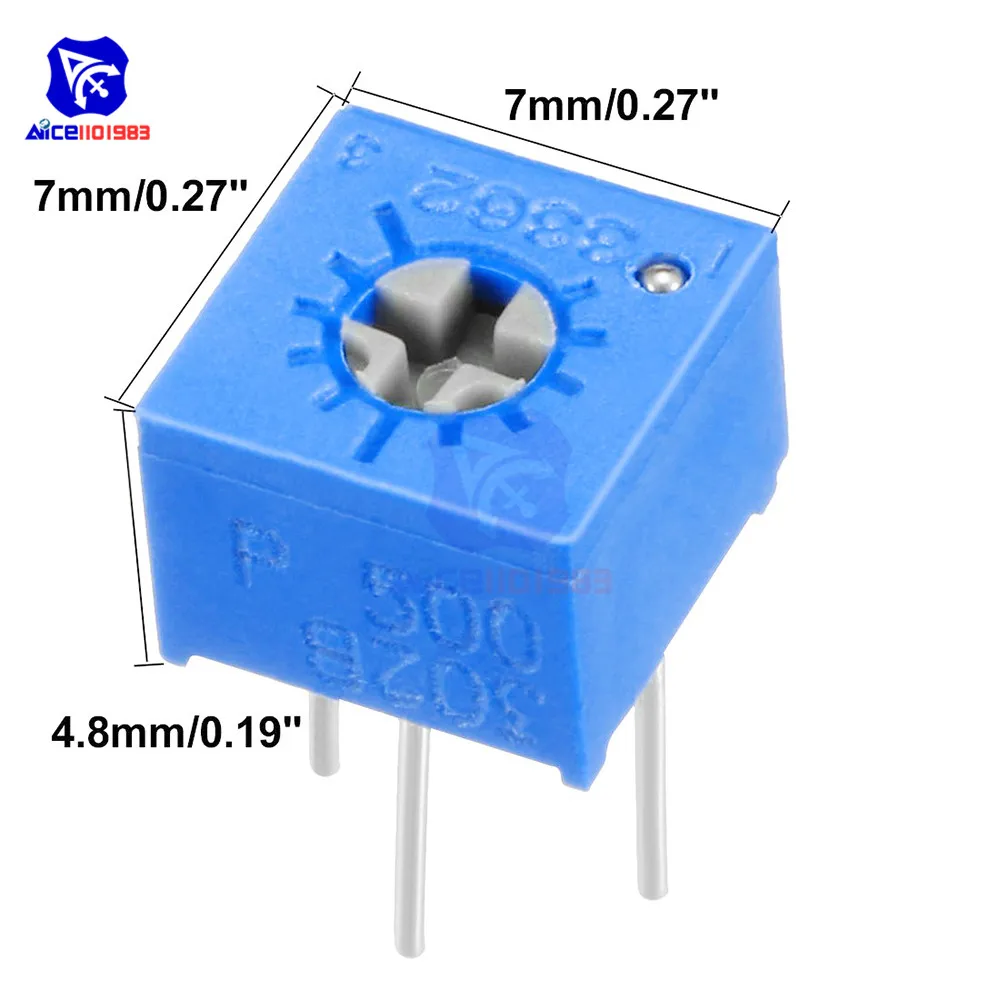 13 Values 3362P Trimmer Potentiometer Kit Pack Variable Resistor 100R-1M EP 