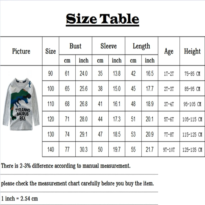 Baby T-shirt boys Children's 1-10Y Casual Tops Clothing Full Long sleeve Tees shirt Cotton Cartoon animal printed kids Sweatshirts clothes (1)
