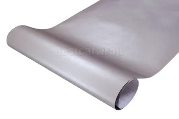

High quality Silver Brushed aluminum Vinyl wrap Car wrapping Metallic brushed steel Wrap Film With Air Release 1.52*20M/Roll
