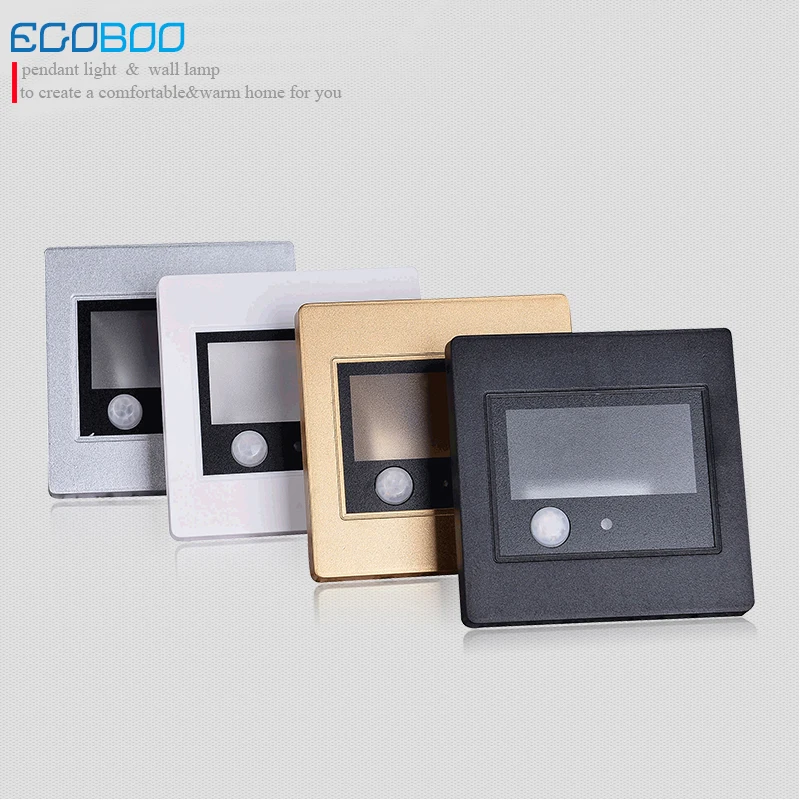 Modern New Stair Lighting Sensor Function (5pcs/lot) ccc led recessed indoor LED wall light lamps for step lights