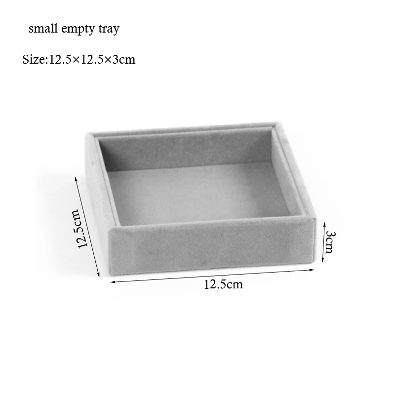 Новое поступление маленькая шкатулка для украшений кольцо Ожерелье Органайзер для хранения браслет Часы Дисплей ящик вещи отделка Многофункциональный - Цвет: small empty tray