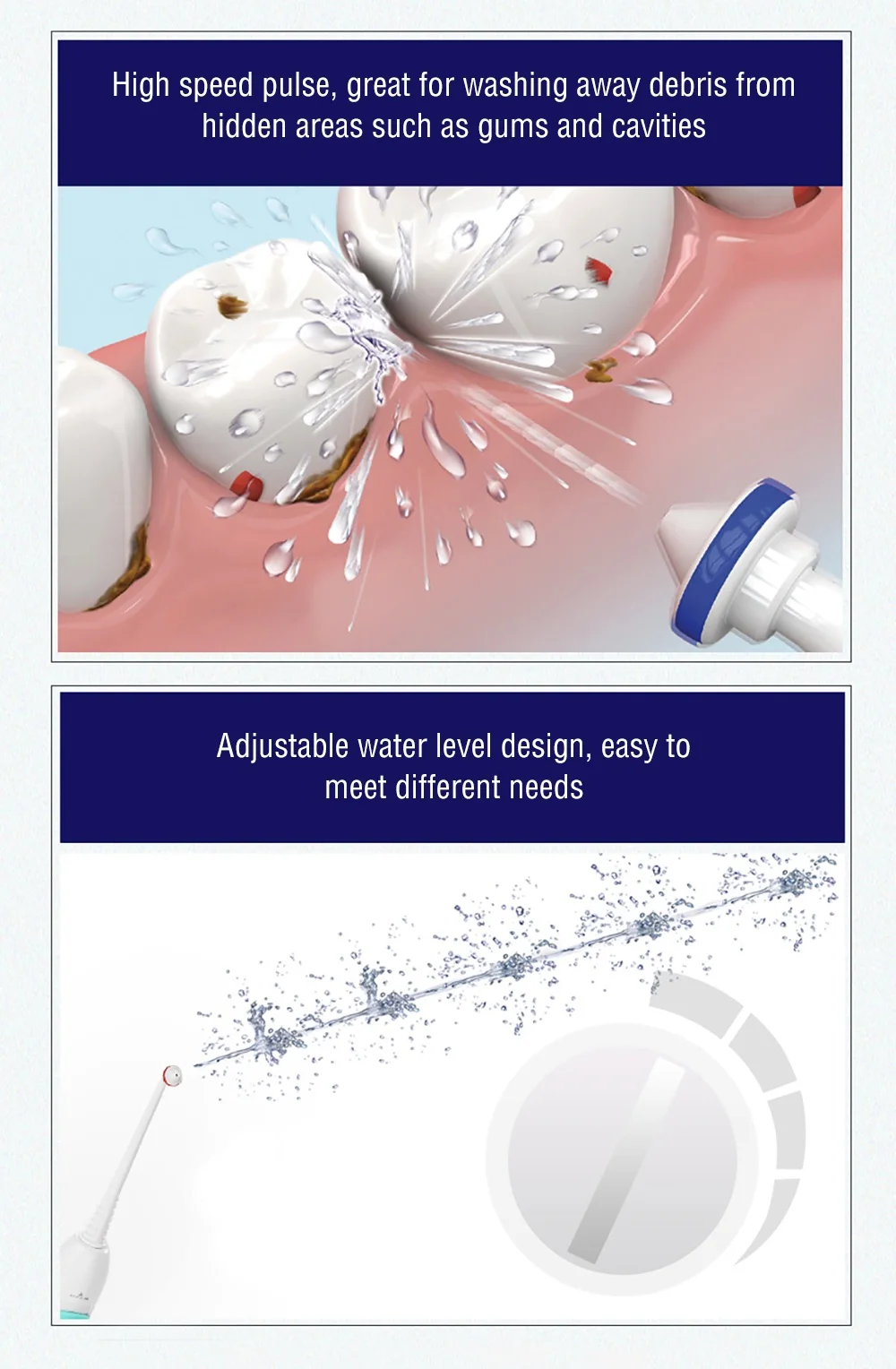 Aquapick CN120 Electric Household Oral Irrigator Dental Water Flosser