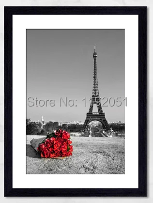 Cuadros De Lienzo Romance Torre Eiffel Rosa Negro Roja Y Fotos Blancas 1 Panel De Arte De Decoracion Del Hogar Eiffel Tower Red Black And White Picturecanvas Painting Aliexpress