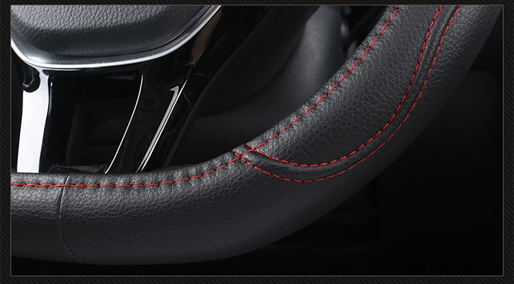 KKYSYELVA D форма 4 цвета кожаный чехол рулевого колеса автомобиля для ForAuto колеса Чехлы салонные аксессуары