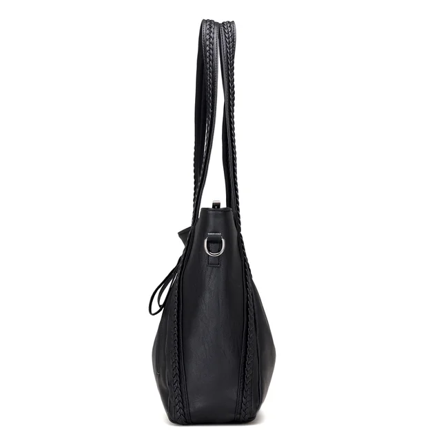 2020 brand high quality soft leather large pocket casual handbag women's handbag shoulder bag large capacity handbag 4