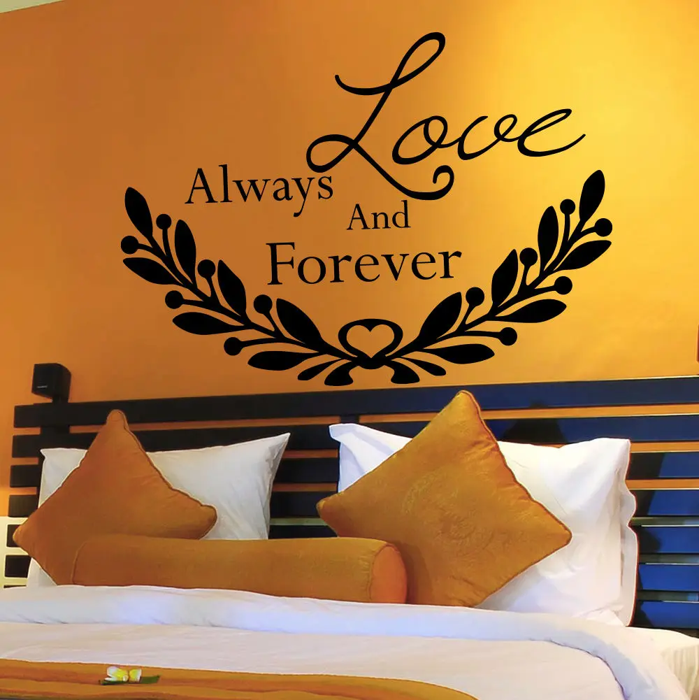 Wall Decal Quotes Love Always And Forever Decal Bedroom Home Decor