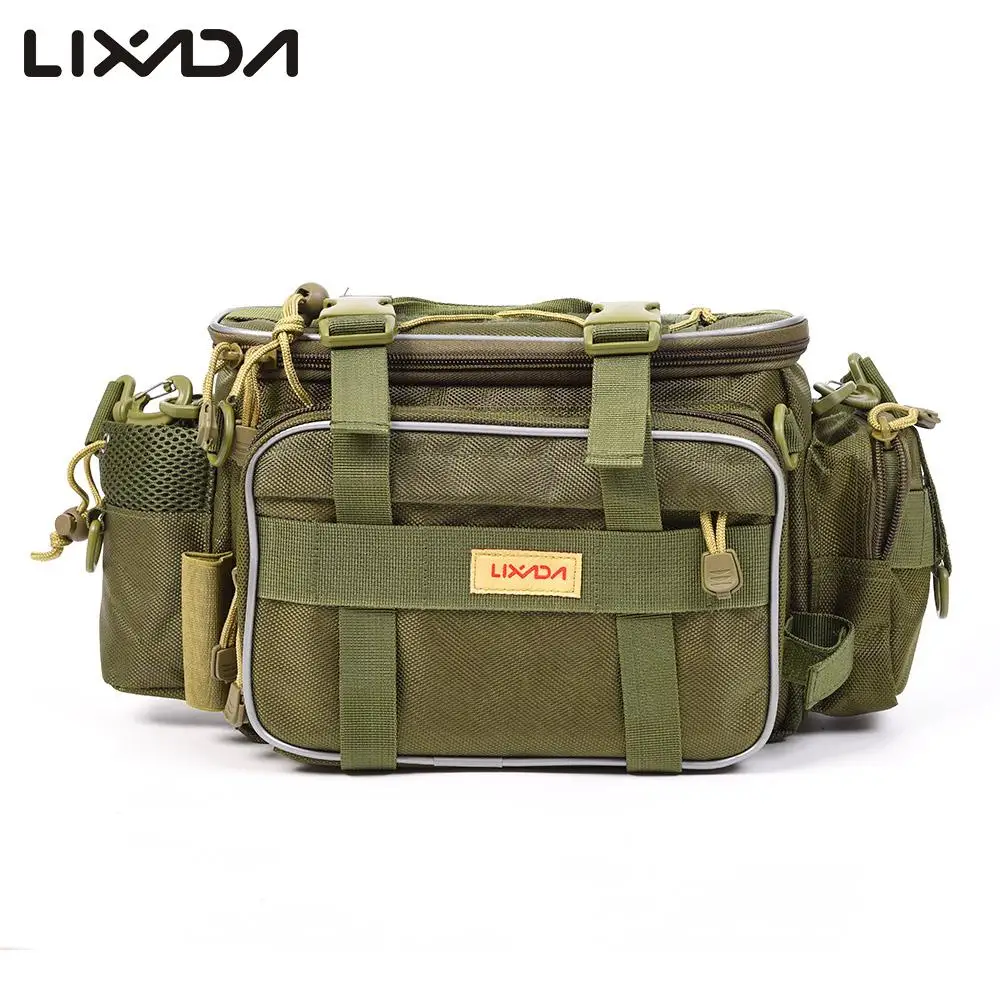 

Lixada 40 * 15 * 19cm Fishing Bag Pesca Multi-function Fishing Tackle Bag Waterproof Canvas Waist Fishing Lure Bag Shoulder Bags