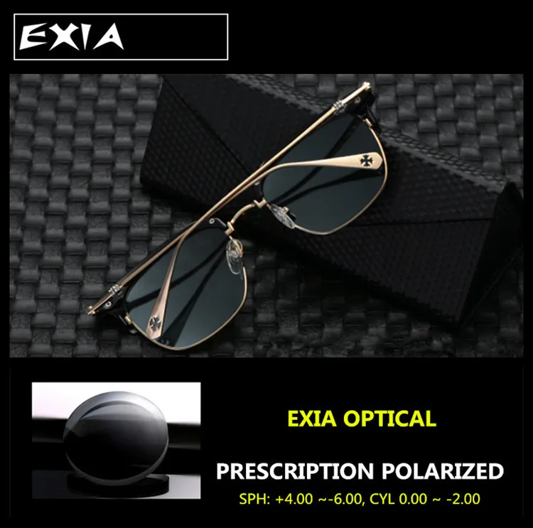 Prescription Eyewear Men Driving Sunglasses Polarized Grey Lenses