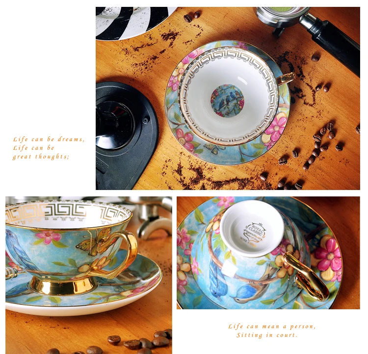 Европейский Стиль Восстановление Древний фарфор кофейная чашка блюдо костюмы британский керамический Пномпень послеобеденный чай чашки