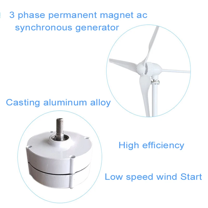 Síncrono de Imã Permanente para Faça Desenho de Turbinas Fase 200 Watts ac Alternador Você Mesmo Seu Próprio 100 w Eólicas 3 12 v 24vac 10 Fase 3 12 v 24vAC 200 Watts