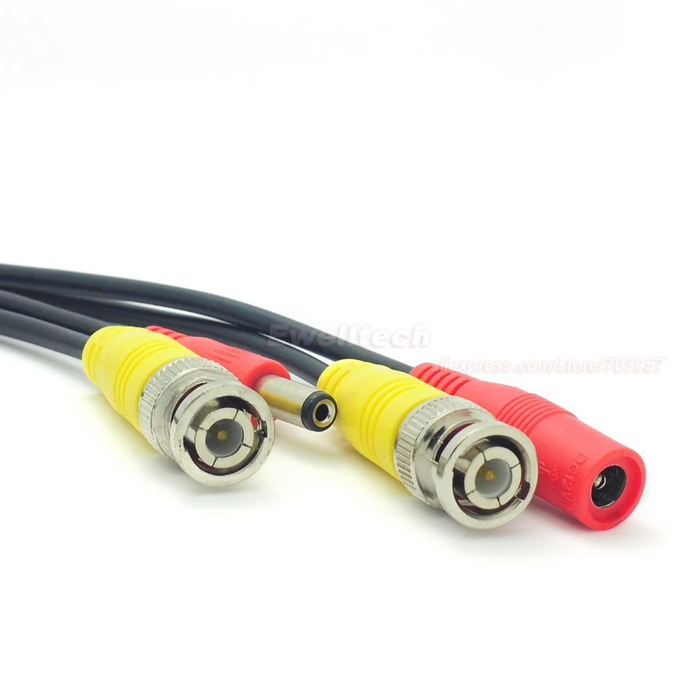 5M/16FT BNC DC Connector Power Audio Video AV Wire Cable For CCTV Camera 5M/16FT BNC DC Connector Power Audio Video AV Wire Cable For CCTV Camera
