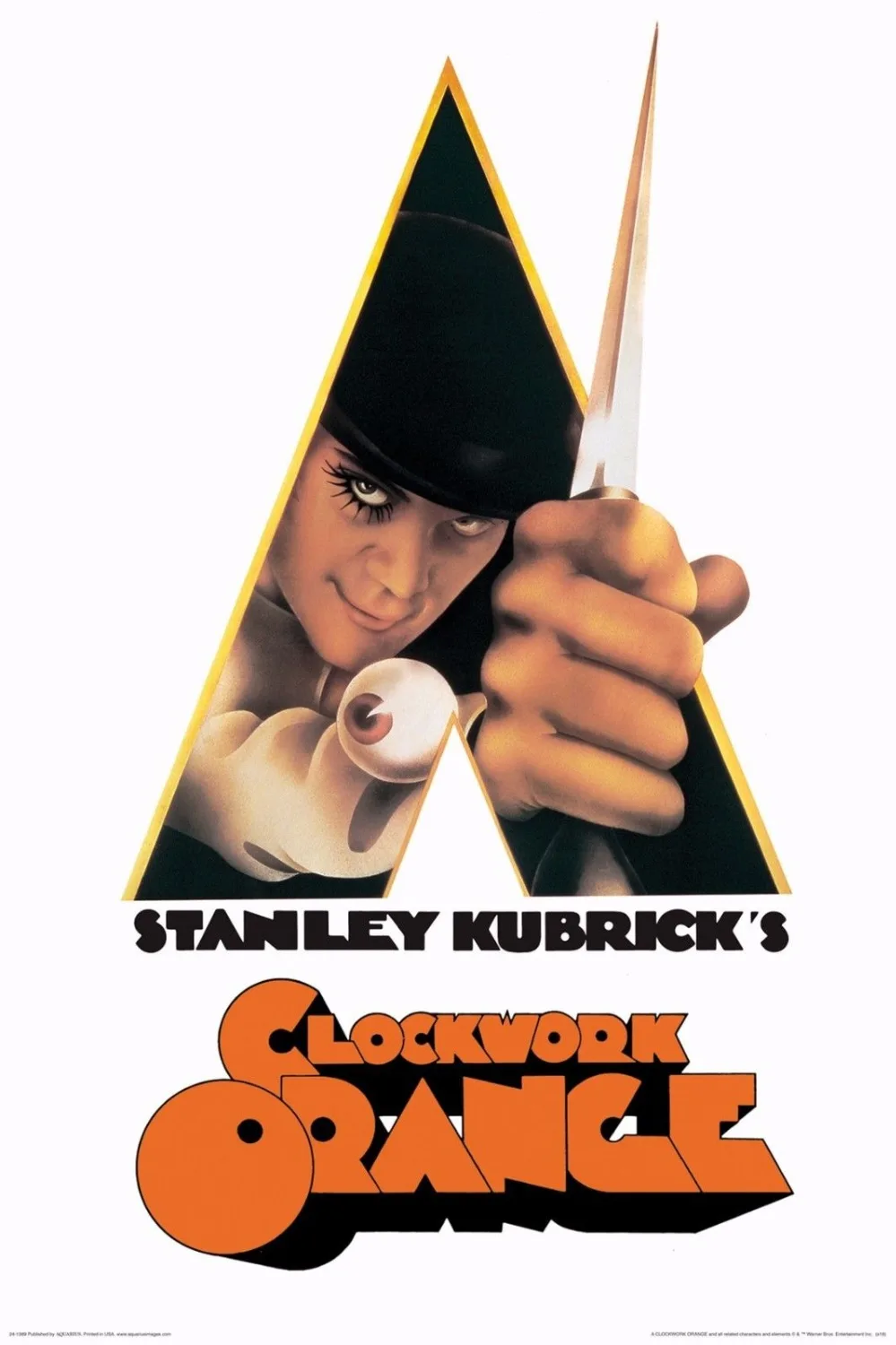 

CLOCKWORK ORANGE - KNIFE MOVIE SILK POSTER Decorative Wall painting 24x36inch