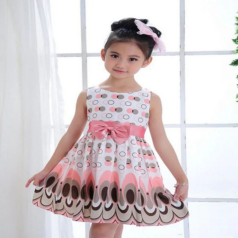 

ARLONEET Girl Dress Children Clothing Party Clothes 3 to 7 Years Summer Polyester Chiffon A-Line Dresses Fashion 03A2701a30