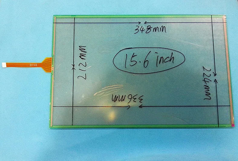 Original 15 6 Inch Touch Screen Digitizer 348mmx224mm 8 Wire Resistive Of 077A5 1599A 1 Touch