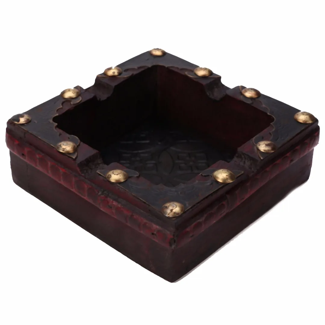 

Vintage Wood Ashtray Cigarette Cigar Tobacco Wooden Handmade Craft Cigarette Case Gifts For Smoking Accessories