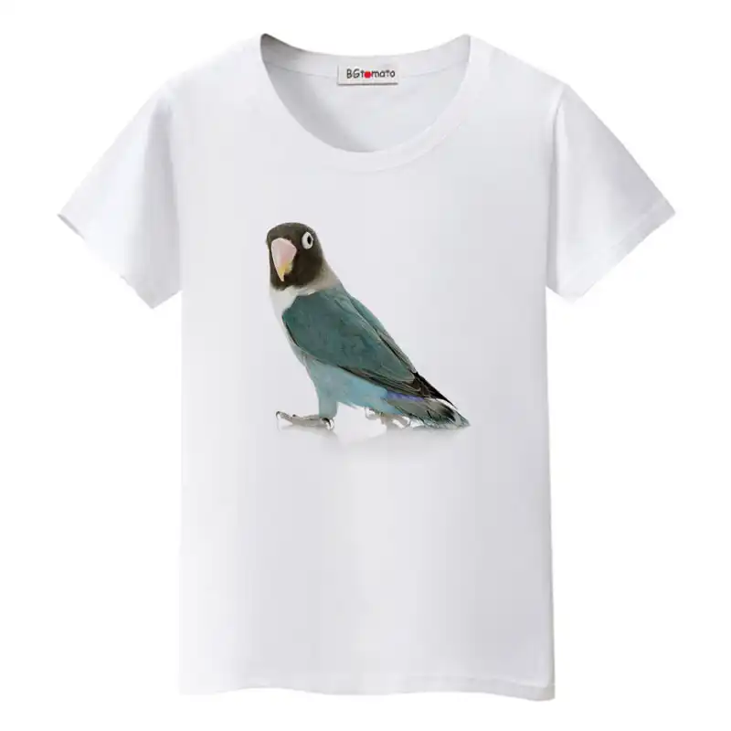 Loro Aves Animal Diseño Dibujo Camiseta para mujer