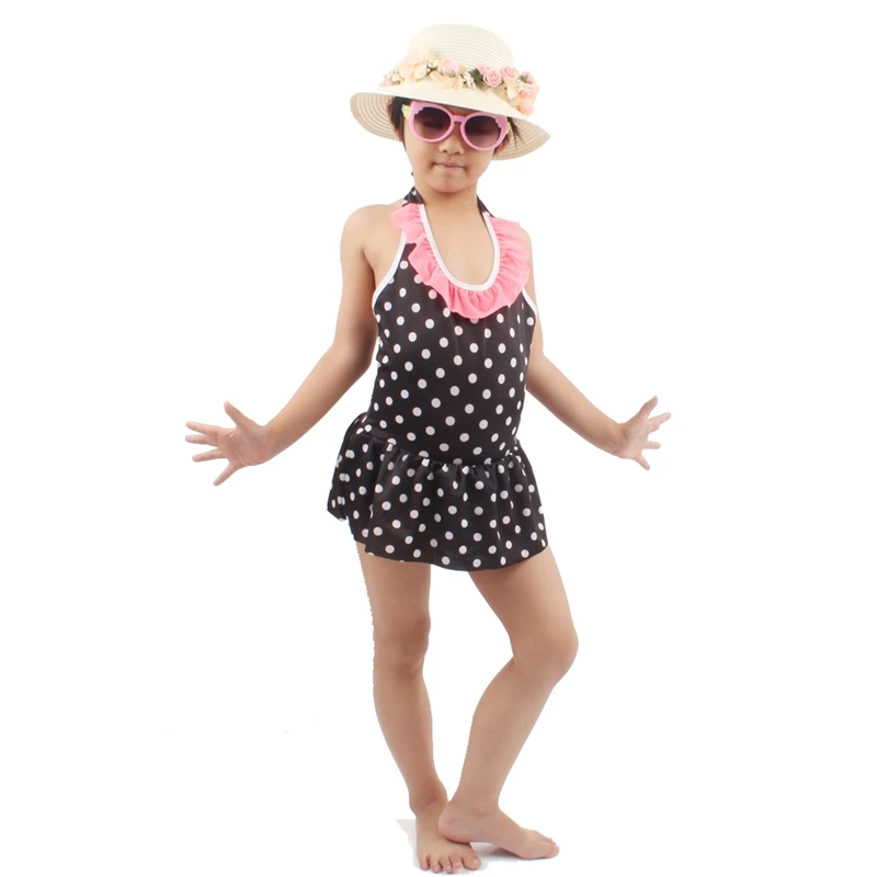 Swimmart/От 6 до 10 лет, детский купальный костюм с мини-воланом, милый женский пляжный костюм, купальные костюмы для малышей, детский купальник, Прямая