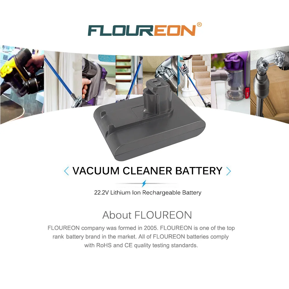 Floureon 22,2 V 3000 mAh(подходит только Тип) Батарея для Dyson DC31 DC34 DC35 DC44 DC45 серии беспроводной пылесос литий-ионный