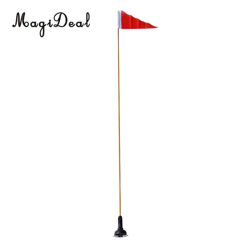 MagiDeal Inflatable Boat 1.2M Safety Flag Base Kit With Rail Mount Base Tool for Rowing Canoe Kayak DIY Dinghy Yacht Accessory