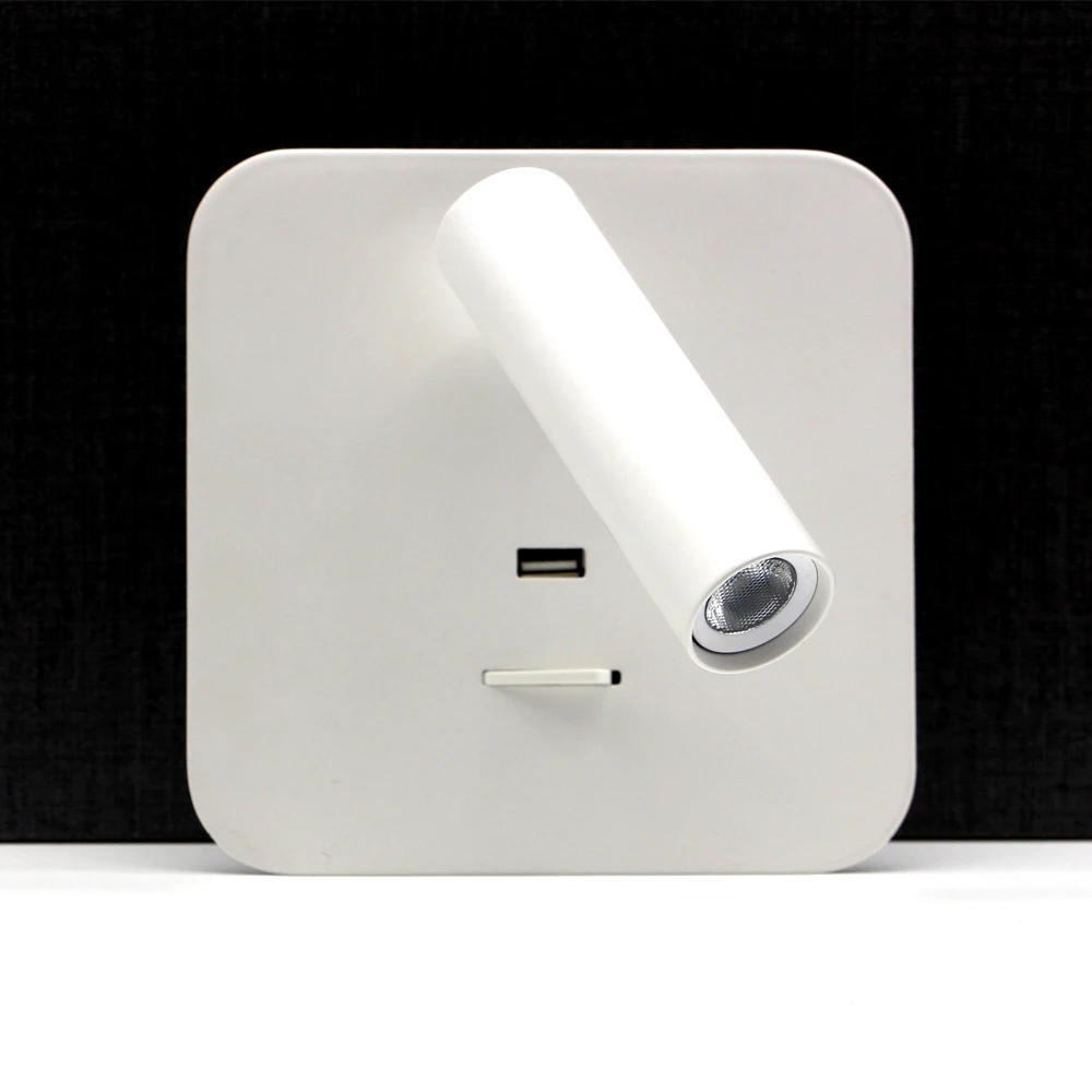 

Zerouno USB Wall Light 5V 2.1A Fast Charger USB Night Lights Bulbs Hotel Guesthouse Room Headboard Reading Wall Light Warm White