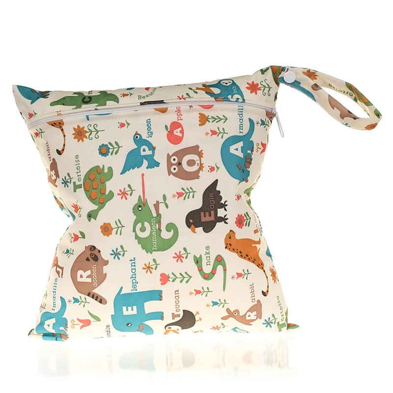 

[CHOOEC] 2019 New Wet Bag Washable Reusable Cloth diaper Nappies Bags Waterproof Swim Sport Travel Carry bag Big Size: 28X30 cm