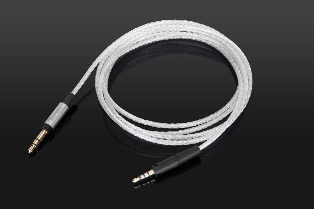  Nuovo Sostituzione di Aggiornamento Argento Cavo Audio Per Sennheise HD 4.30i HD 4.30G 4.40BT 4.50B