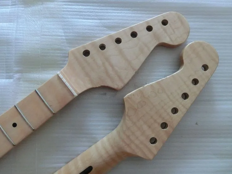 Disado 21 Frets Tiger flame maple Color madera guitarra eléctrica cuello accesorios guitarra partes instrumentos musicales Disado 21 Frets Tiger flame maple Color madera guitarra eléctrica cuello accesorios guitarra partes instrumentos musicales