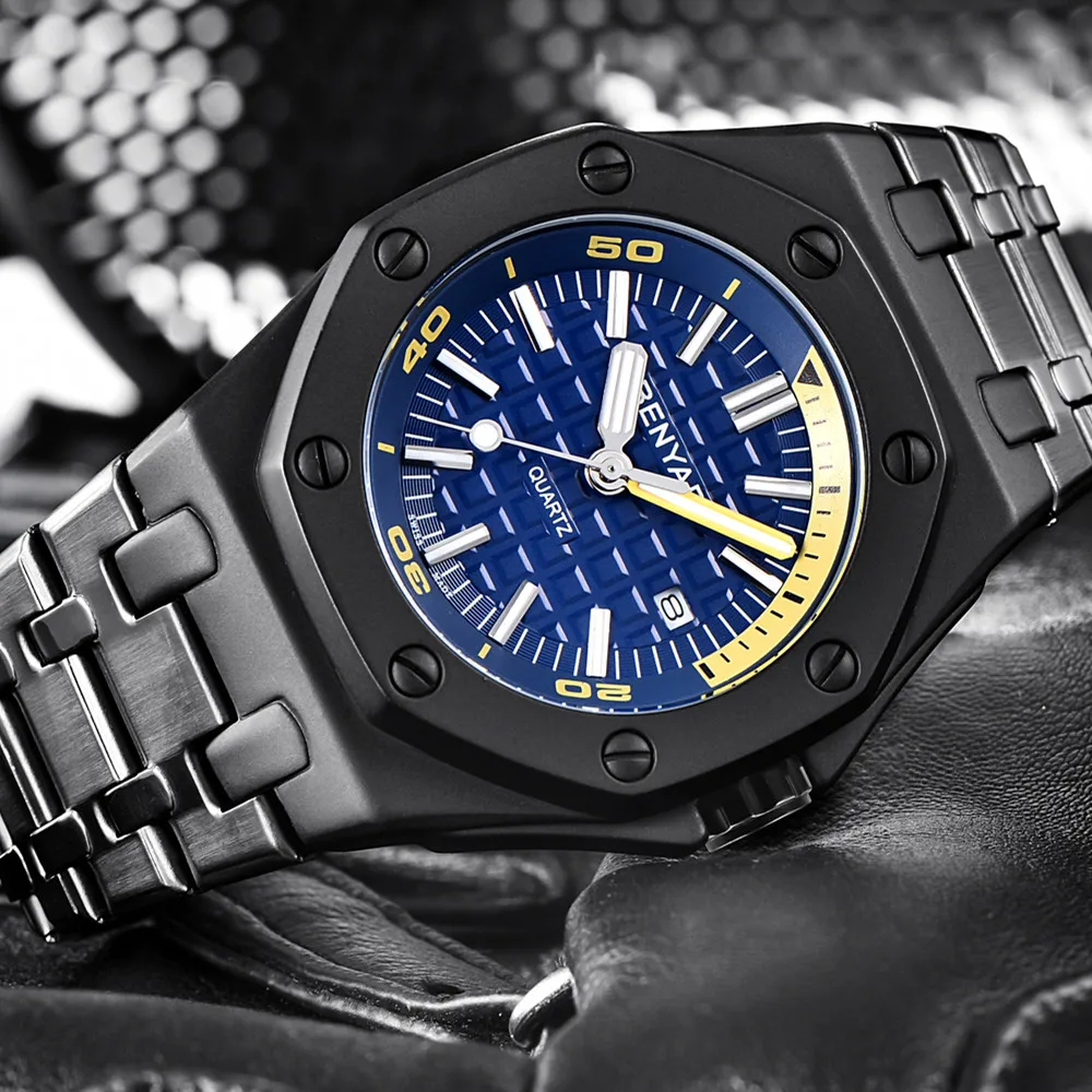 Мужские часы люксовый бренд BENYAR кварцевые военные часы для дайвинга водонепроницаемые повседневные часы Relogio Masculino heren duikhorloge+ коробка