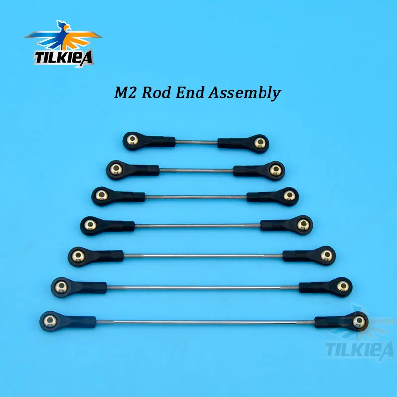 

1pcs Nylon Rod End Assembly Push Rod Kit Include M2 Plastic Rod End And Push Pull Rod For Rc Model Car Boat Airplane