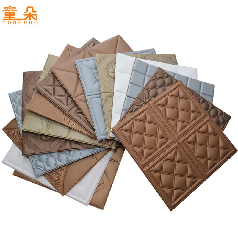 

3D three-dimensional self-adhesive foam wall stickers TV background wall soft personality decorative wall renovation-135