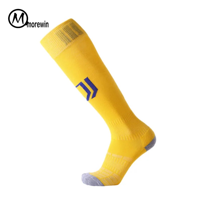 Morewin 1 Pair Cotton Long Soccer Socks Non slip Sport Football Ankle