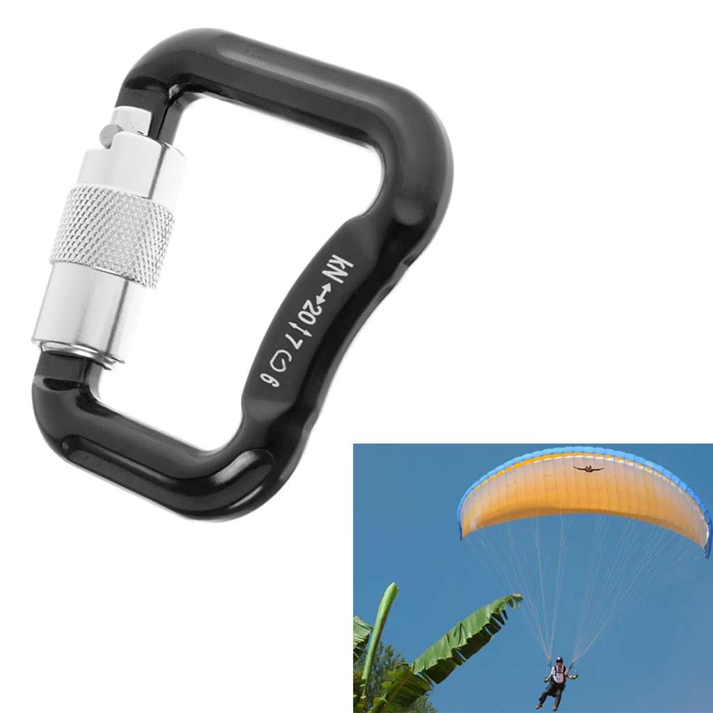 1PCS 20KN Abseiling Paragliding Paraglider Parachute Snap Clasp Lock
