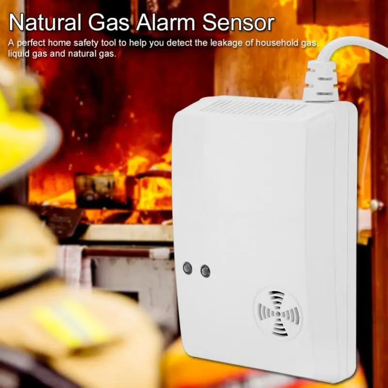 

Natural Gas Alarm Sensor Leakage Warning Detector Household Safety Device 85-260V