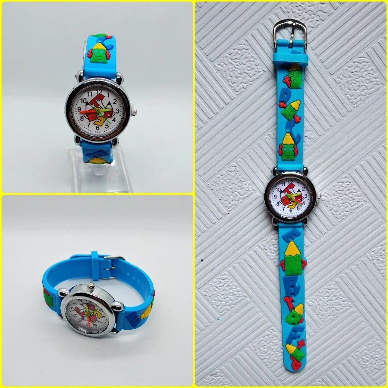 Силиконовые детские часы для студентов, мальчиков и девочек, детские часы, 4 стиля, футбольные часы, детские спортивные часы, подарок для ребенка