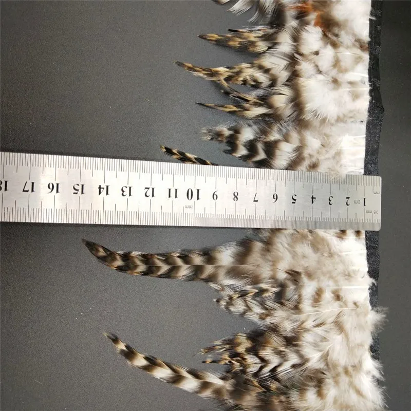 Оптовая продажа 1 метр редкий фазант перьевая лента 15 см широкие листья фазана