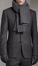 Charcoal Grey Brushed Custom Made Heavy Wool Blend Suit