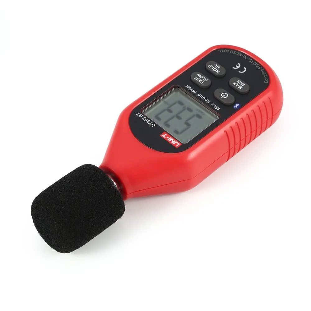 UNI T UT353BT Bluetooth цифровой ЖК дисплей Мини шумомер шум аудио датчик объема децибел
