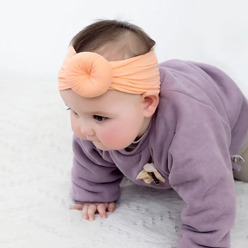 Donut Bowknot Baby Girls Headband Jacquard Fashion Headband for Girls Infant Toddler Kids Super Soft Texture Newborn Headdress2