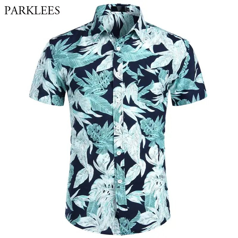 camisas tropicales hombre