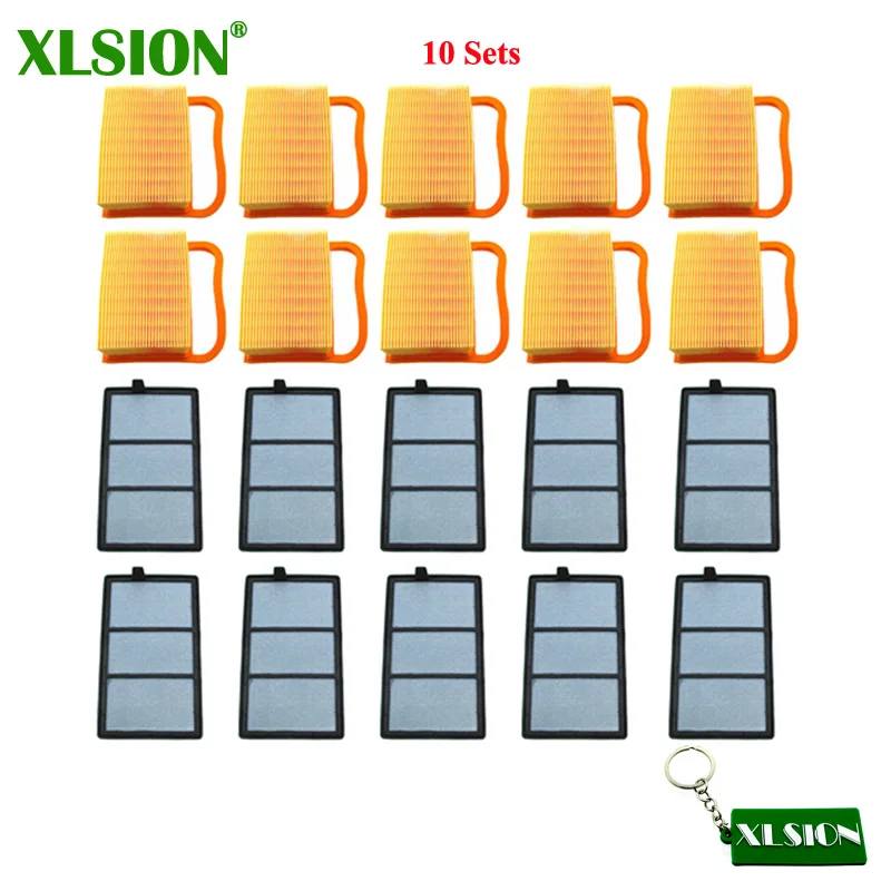 

XLSION 10 Sets Air Filter + Pre Filter Cleaner For Stihl TS410 TS420 TS 410 TS 420 TS480i TS500i Concrete Cutoff Cut Off Saw