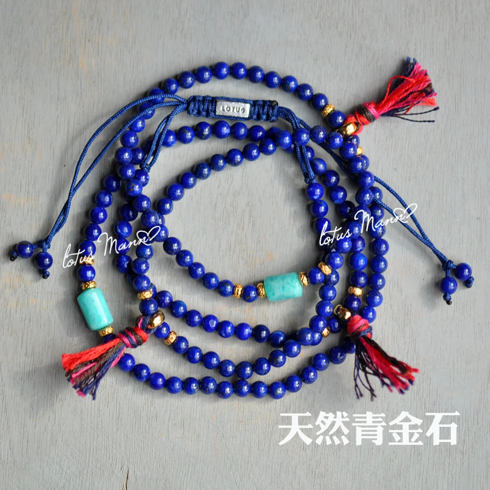 

natural lapis lazuli stone beads Adjustable Bracelet lovers