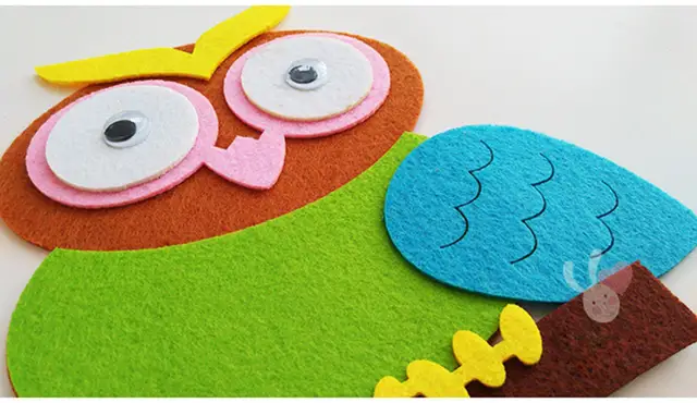 2pcs Cartoon Owl Wall Sticker For Kindergarten Preschool Wall