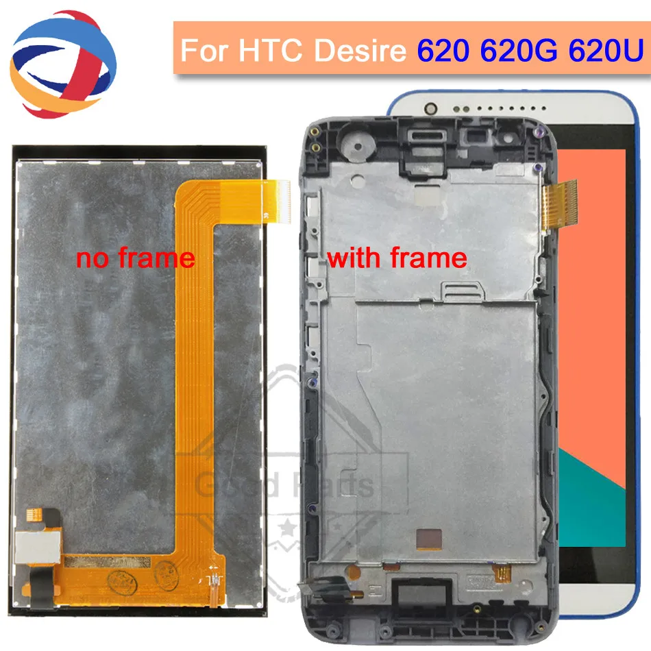 

1280x720 Super LCD For HTC Desire 620 LCD Display 5.0" 620G 620U 620T Touch Screen Digitizer Replacement Parts for htc D620
