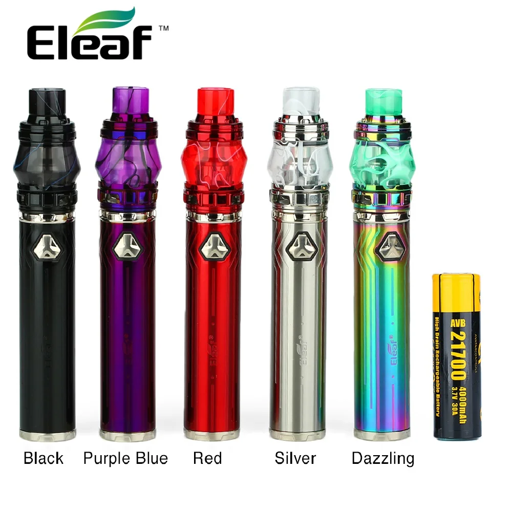 100% Оригинальный Eleaf iJust 21700 стартовый комплект с Элло дюро 4000 мАч с 21700 батареей в комплекте и LPSC технология Vape VS ijust s