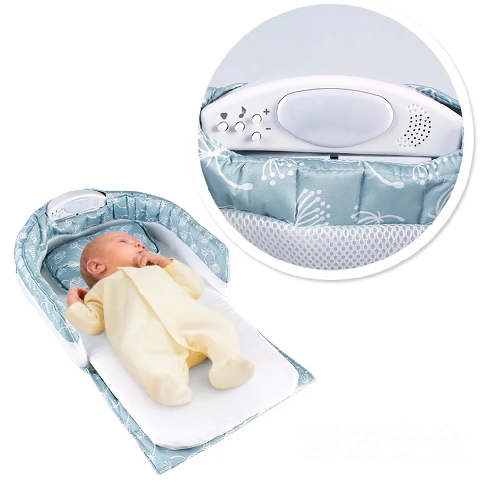 

Multifunctional Independent Sleep Dandelion Separation Bed Portable Separate Bed MusicLight Crib Power Baby Sleep Travel bed