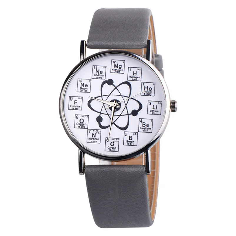 Newly Design Watch Women Girl Fancy Womens Chemical Element Casual Leather Band Analog Alloy Quartz Wrist Watch Clock J13#N (10)